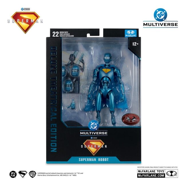 Superman (2025) DC Multiverse Deluxe Action Figure Superman Robot (Red Platinum Edition) 18 cm
