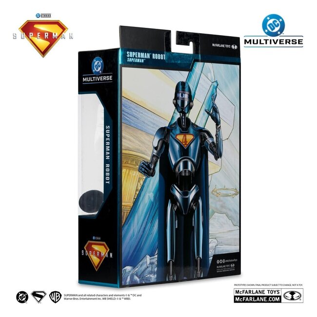 Superman (2025) DC Multiverse Deluxe Actionfigur Superman Robot (Red Platinum Edition) 18 cm