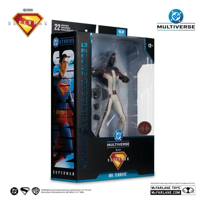 Superman (2025) DC Multiverse Deluxe Theatrical Edition Action Figure Mr. Terrific (Red Platinum Edition) 18 cm