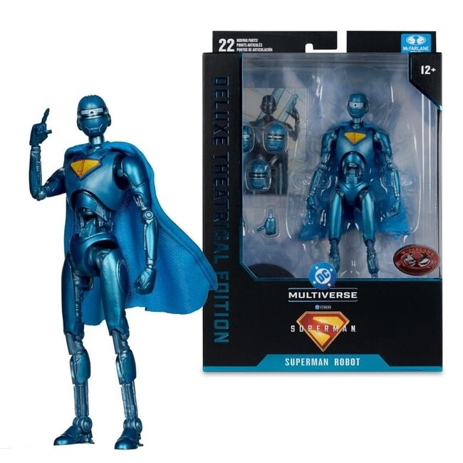 Superman (2025) DC Multiverse Deluxe Actionfigur Superman Robot (Red Platinum Edition) 18 cm