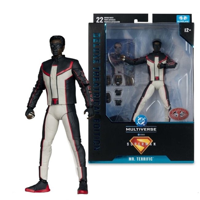 Superman (2025) DC Multiverse Deluxe Theatrical Edition Action Figure Mr. Terrific (Red Platinum Edition) 18 cm