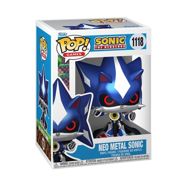 Sonic the Hedgehog POP! Games Vinyl Figur Neo Metal Sonic (MT) 9 cm