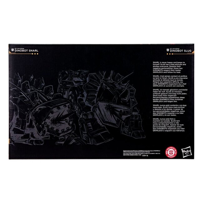 Transformers Age of the Primes Leader Class Actionfigur G2 Universe Dinobots Snarl & Slug 19 cm