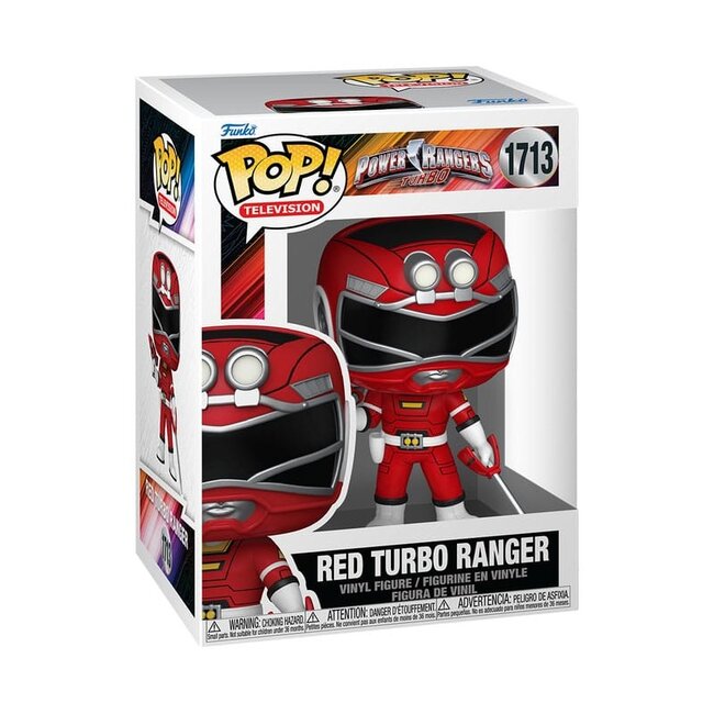 Power Rangers Generations (Tommy) POP! Movies Vinyl Figuren Turbo - Roter Ranger 9 cm