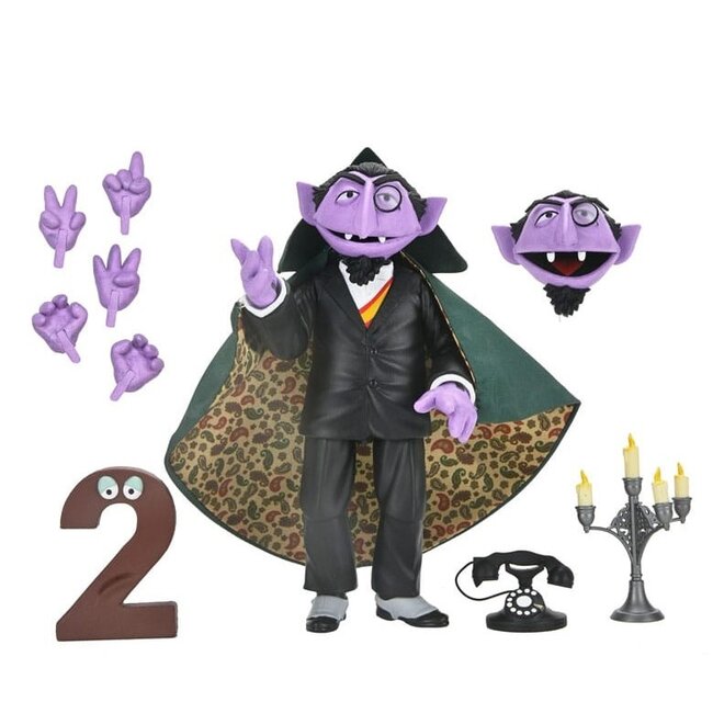 NECA  Sesame Street Action Figure Ultimate The Count 17 cm