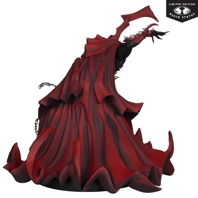 Spawn-Statue 1/10 Spawn, inspiriert von der Kunst von Greg Capullo (komplett in Schwarz, Weiß und Rot), 21 cm