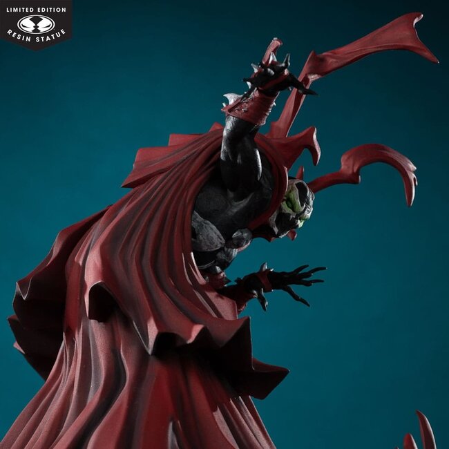 Spawn-Statue 1/10 Spawn, inspiriert von der Kunst von Greg Capullo (komplett in Schwarz, Weiß und Rot), 21 cm