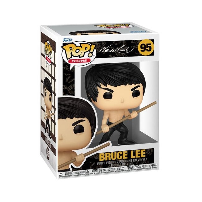 Bruce Lee POP! Icons Vinyl Figur Bruce Lee (dynamisch) 9 cm