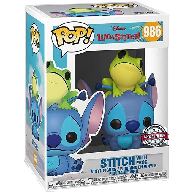 Lilo & Stitch POP! Vinylfigur Stitch mit Frosch 9 cm