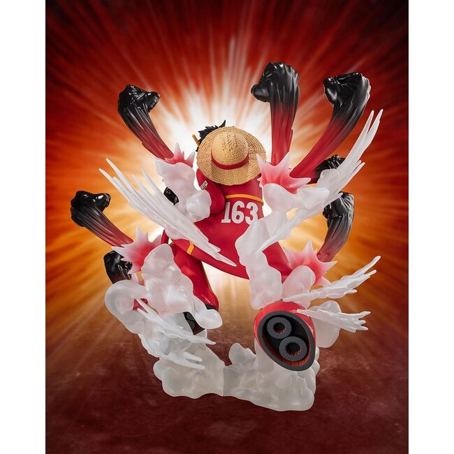 One Piece Figuarts ZERO Extra Battle PVC Statue Monkey D. Luffy -Gum Gum Hawk Gatling- 19 cm