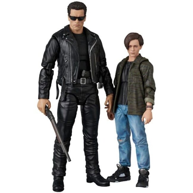 Medicom Terminator 2 MAFEX Action Figure T-800 (T2 Ver.) & John Connor 16 cm