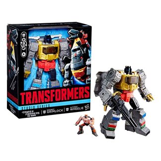 Hasbro The Transformers: The Movie Studio Series Leader Class Action Figure Dinobot Grimlock & Autobot Wheelie 22 cm
