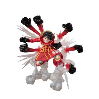 Bandai Tamashii Nations One Piece Figuarts ZERO Extra Battle PVC-beeld Monkey D. Luffy -Gum Gum Hawk Gatling- 19 cm