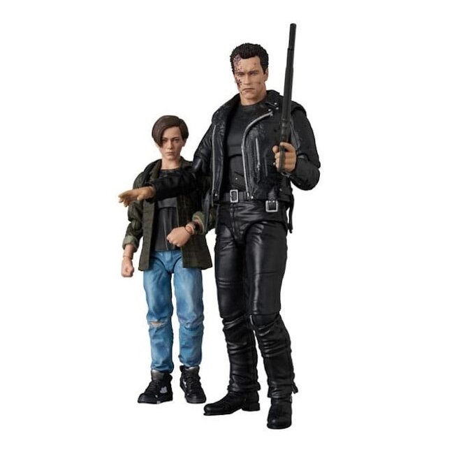 Terminator 2 MAFEX Action Figure T-800 (T2 Ver.) & John Connor 16 cm