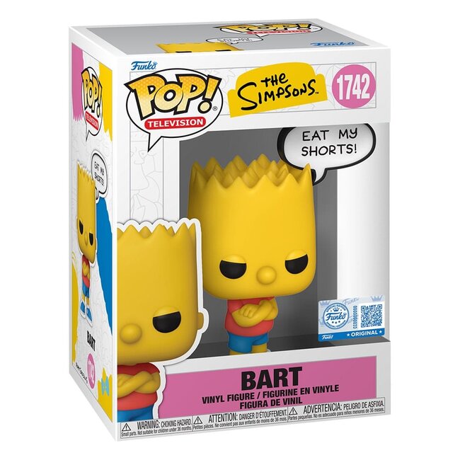Simpsons POP! Sprüche Vinyl Figur Bart 9 cm