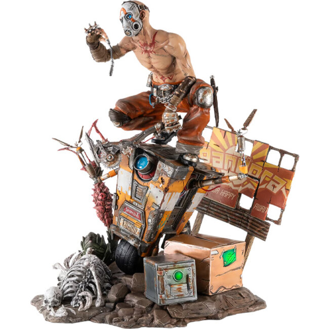 Borderlands Psycho & Claptrap Diorama im Maßstab 1/6
