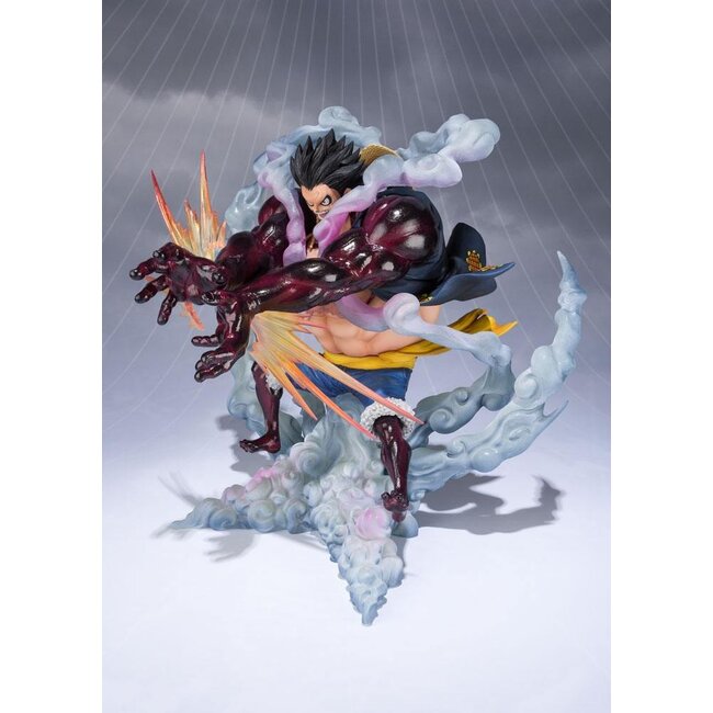 One Piece FiguartsZERO PVC Statue Monkey D. Luffy Gear 4 Leo Bazooka Reissue 18 cm