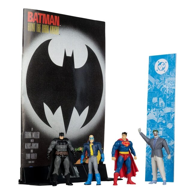 DC Direct Page Punchers Actionfiguren 4er-Pack Batman & Son of Batman & Superman & Joker 7 cm