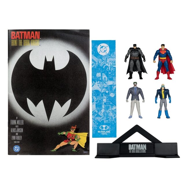 DC Direct Page Punchers Actionfiguren 4er-Pack Batman & Son of Batman & Superman & Joker 7 cm