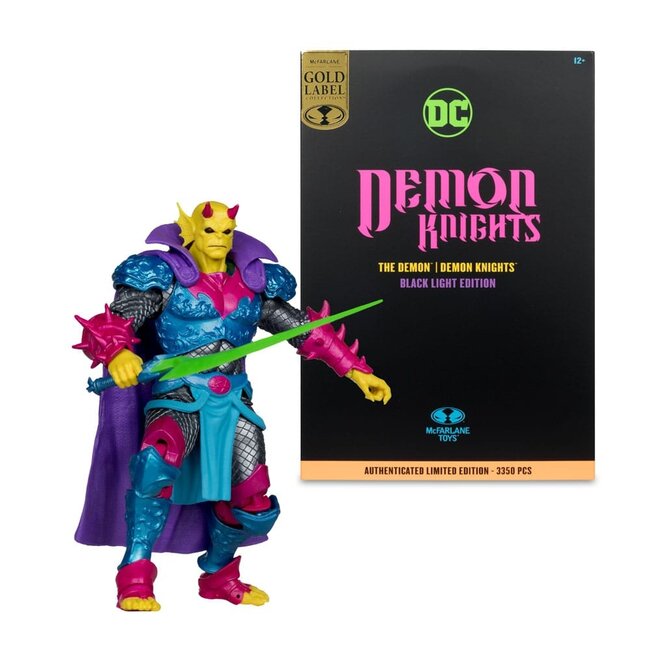 DC Multiverse Actionfigur The Demon (Demon Knights) Black Light Edition (Gold Label) 18 cm