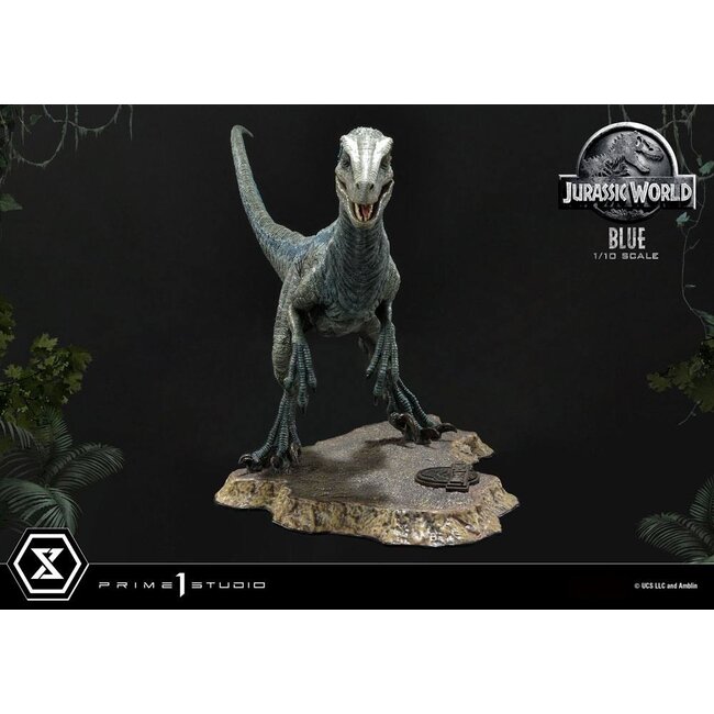 Jurassic World: Fallen Kingdom Prime Collectibles Statue 1/10 Blue (Open Mouth Version) 17 cm