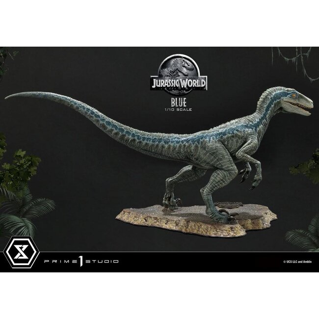 Jurassic World: Fallen Kingdom Prime Collectibles Statue 1/10 Blue (Open Mouth Version) 17 cm