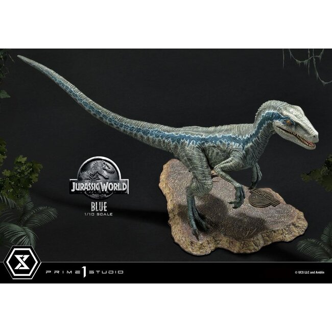Jurassic World: Fallen Kingdom Prime Collectibles Statue 1/10 Blue (Open Mouth Version) 17 cm