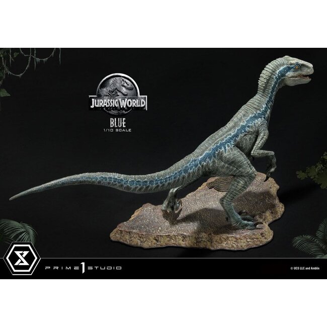 Jurassic World: Fallen Kingdom Prime Collectibles Statue 1/10 Blue (Open Mouth Version) 17 cm