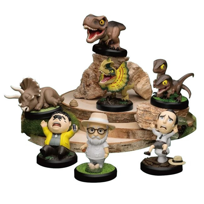Beast Kingdom Toys Jurassic Park Mini Egg Attack Figures Jurassic Park Series Set 10 cm