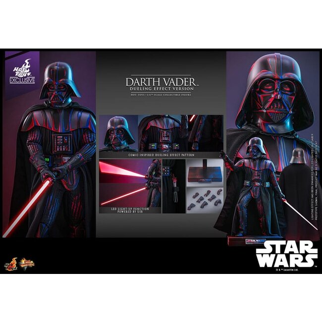 Star Wars Movie Masterpiece Action Figure 1/6 Darth Vader (Dueling Effect Version) Hot Toys Exclusive 35 cm