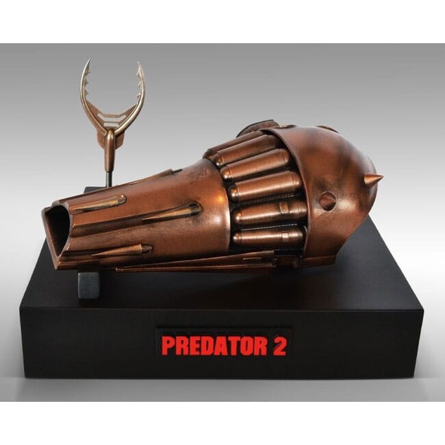 Predator 2 Modell, lebensgroße Nachbildung, Netzgewehr und Harpunenprojektil, 28 cm