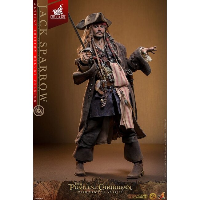 Pirates of the Caribbean: Dead Men Tell No Tales DX Action Figure 1/6 Jack Sparrow (Deluxe Version) Artisan Edition Hot Toys Exclusive 30 cm