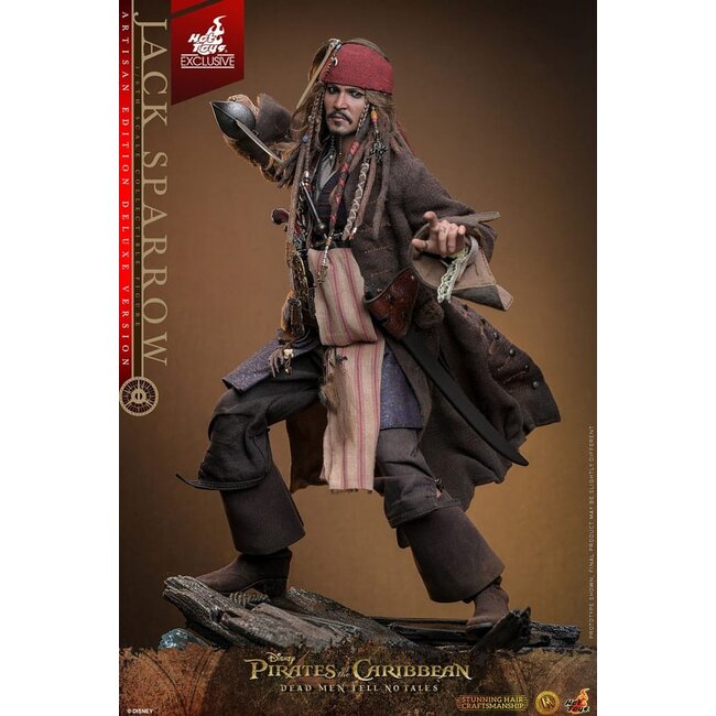 Pirates of the Caribbean: Dead Men Tell No Tales DX Action Figure 1/6 Jack Sparrow (Deluxe Version) Artisan Edition Hot Toys Exclusive 30 cm
