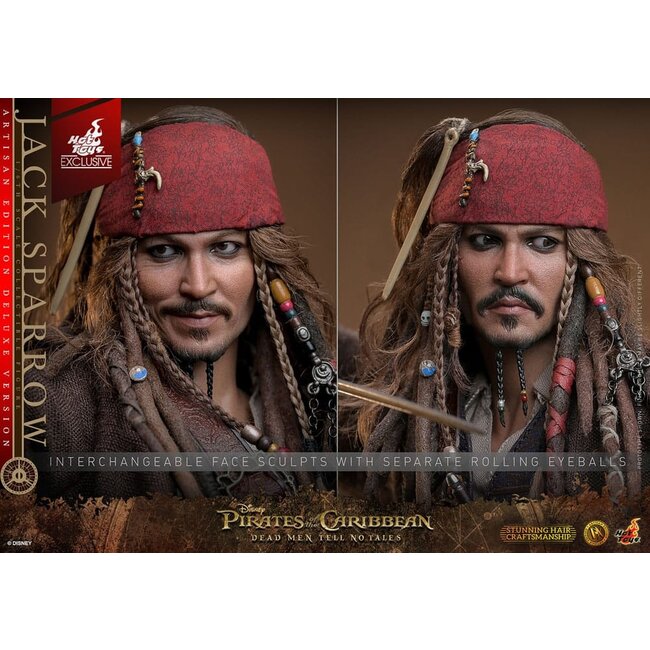 Pirates of the Caribbean: Dead Men Tell No Tales DX Action Figure 1/6 Jack Sparrow (Deluxe Version) Artisan Edition Hot Toys Exclusive 30 cm