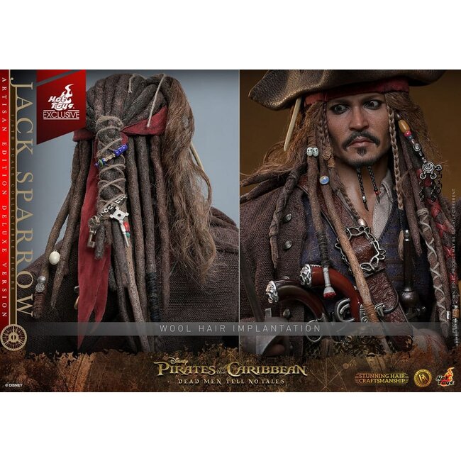 Pirates of the Caribbean: Dead Men Tell No Tales DX Action Figure 1/6 Jack Sparrow (Deluxe Version) Artisan Edition Hot Toys Exclusive 30 cm