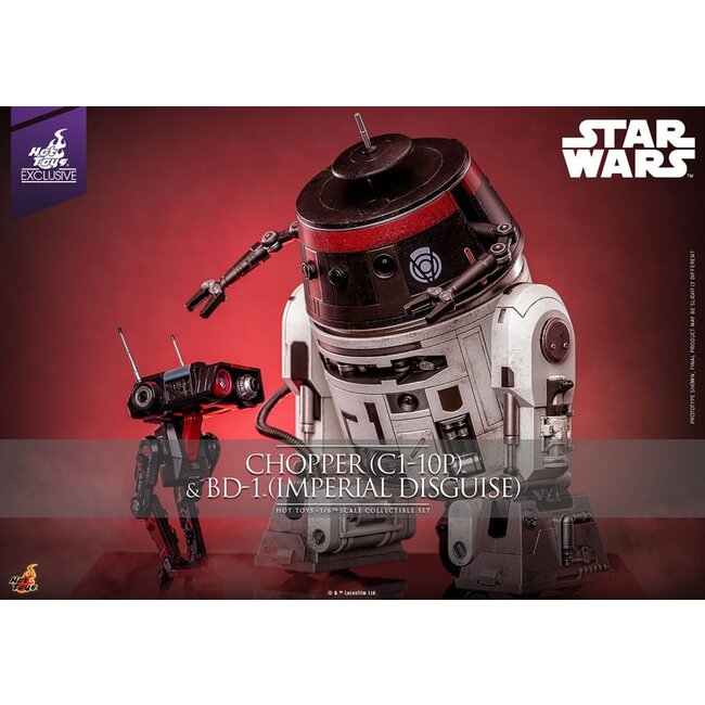 Star Wars Action Figure Set 1/6 Chopper (C1-10P&trade;) & BD-1&trade; (Imperial Disguise) 18 cm & 8 cm
