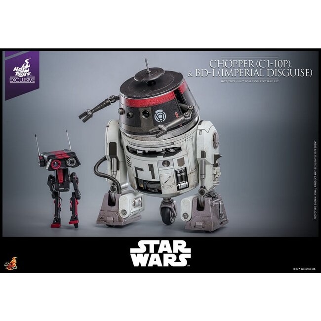 Star Wars Action Figure Set 1/6 Chopper (C1-10P™) & BD-1™ (Imperial Disguise) 18 cm & 8 cm