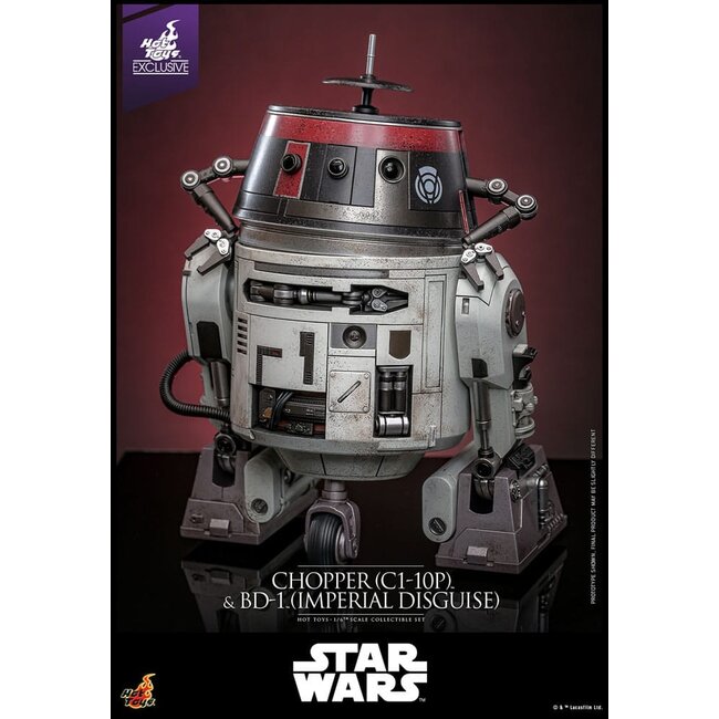 Star Wars Action Figure Set 1/6 Chopper (C1-10P&trade;) & BD-1&trade; (Imperial Disguise) 18 cm & 8 cm