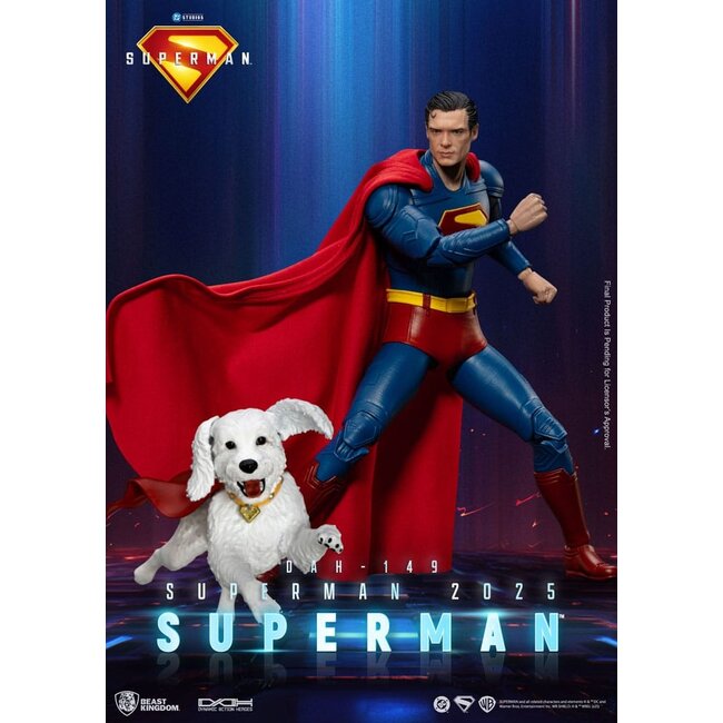 Superman (2025) Actionfigur Superman & Krypto 21 cm