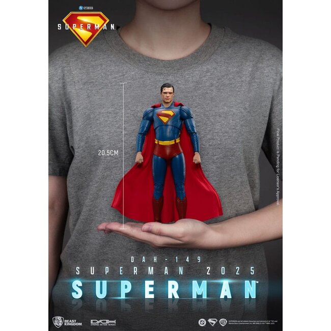 Superman (2025) Actionfigur Superman & Krypto 21 cm