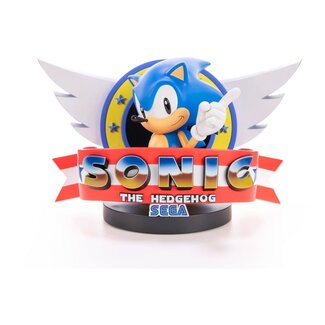 First 4 Figures Sonic the Hedgehog Statue Sonic Title Screen 21 cm