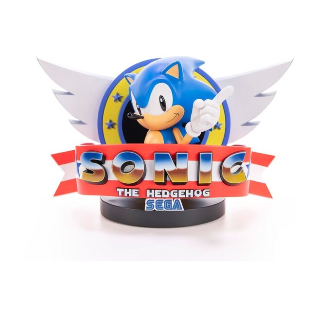 Sonic the Hedgehog Statue Sonic Titelbildschirm 21 cm