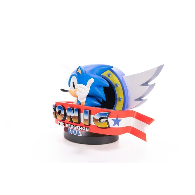 Sonic the Hedgehog Statue Sonic Titelbildschirm 21 cm