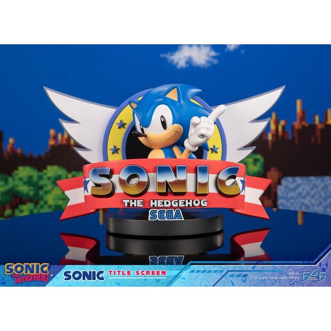 Sonic the Hedgehog Statue Sonic Title Screen 21 cm