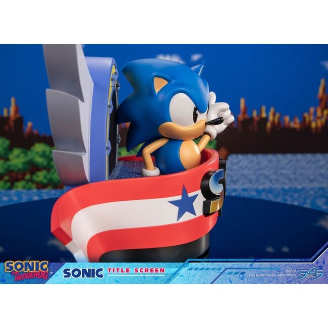 Sonic the Hedgehog Statue Sonic Title Screen 21 cm