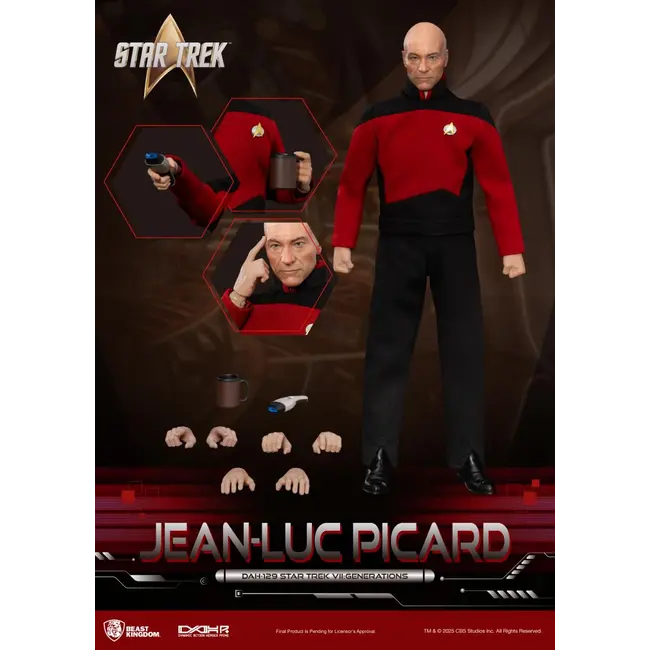 Star Trek: Generations Actionfigur Jean-Luc Picard 20 cm