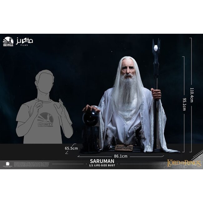 Herr der Ringe Lebensgroße Büste 1/1 Saruman 110 cm
