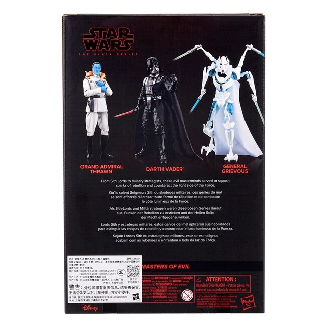 Star Wars Black Series Actionfiguren 3er-Pack Masters of Evil 15 cm