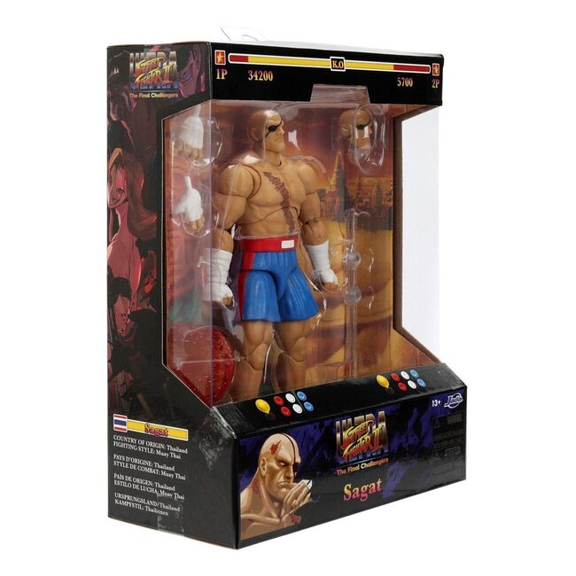 Ultra Street Fighter II: The Final Challengers Action Figure 1/12 Sagat 19 cm
