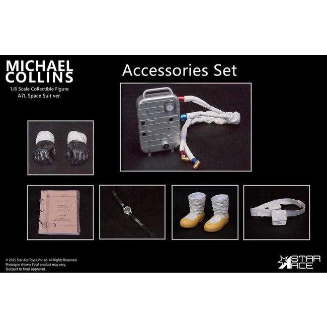 Star Ace Toys Apollo 11 Accessories for 1/6 Action figure Michael Collins